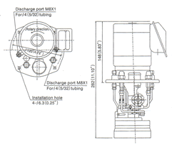 Electric continuous and intermittent gear pump