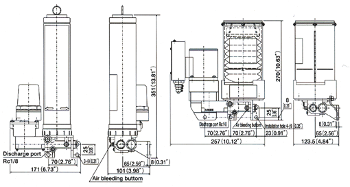 Cartridge grease pump GMS-20-80-CB