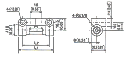 Junctions Dimensional drawing