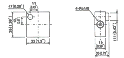 Junctions Dimensional drawing