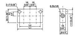 Junctions Dimensional drawing