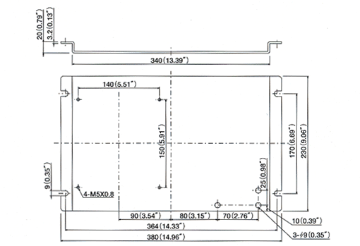 Controller/Power box/Pump mouting panel 