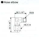 Hose elbow