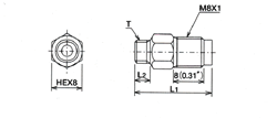 adapters Dimensional drawing