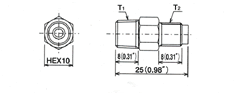 adapters Dimensional drawing