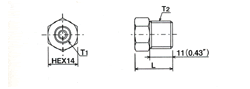 adapters Dimensional drawing