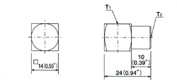 adapters Dimensional drawing