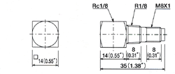 adapters Dimensional drawing