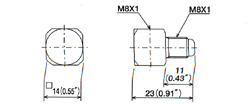 adapters Dimensional drawing