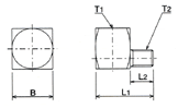 adapters Dimensional drawing