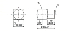 adapters Dimensional drawing