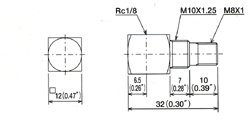 adapters Dimensional drawing