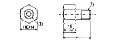 connectors Dimensional drawing