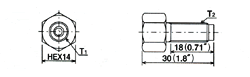 connectors Dimensional drawing