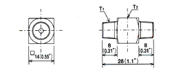 connectors Dimensional drawing