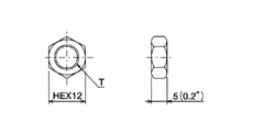 couplers/unions connectors Dimensional drawing