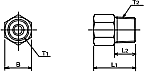 adapters Dimensional drawing